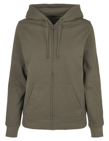 B-BB009-Ladies Basic Zip Hoody